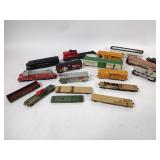 Train cars, assortment including Swift, shock