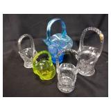 Glass baskets including Vaseline