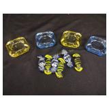 Glass candy, ashtrays