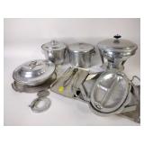 Vintage alumninum serveware