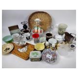 Kitchen ware, vintage, recipe box, light globes,