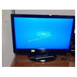 Seiki 23in tv with remote, powers on