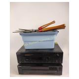 Hedge clippers, extension cords, Sony model