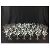 Stemware, etched glass