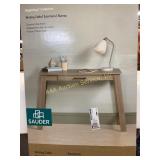 Writing table, new in original box, summer oak