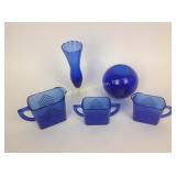 Cobalt blue glassware