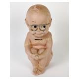 Chalkware Kewpie bank - soiling and wear