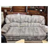 Upholstered sofa, with recliner ends
