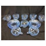 Blue glassware - Cambridge