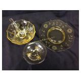 Yellow glassware- Cambridge