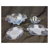 Cambridge Caprice moonlight blue glassware