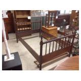 Antique bed. Inside frame dimensions: 71"x 46"