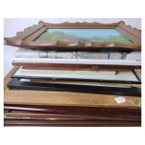 Assorted framed pictures and acrylic paintings