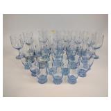 Moonlight blue stemware