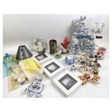 Christmas decor, hanging shadowbox shell nautical