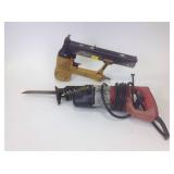 Milwaukee Sawzall (nonworking) Bostitch staple