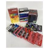 Blank cassette tapes, vhs tape, new in Packaging