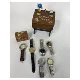 Pocket watches including Geneva, Hughes, American