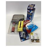 Carbon monoxide alarm, digital thermometer, tacky