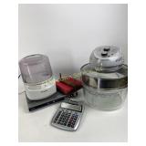 Big Boss fryer, small humidifier, Sanyo DVD