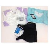 34 B/C sports bra new with tag, mizuno shirts 1