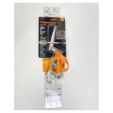 Fiskars scissors, razor edge shears, acrylic