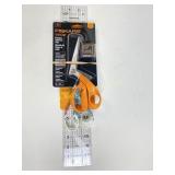 Fiskars scissors, razor edge shears, acrylic