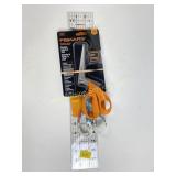 Fiskars scissors, razor edge shears, acrylic