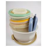 Tupperware, vintage, cake holders  bowls storage
