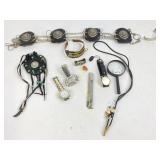 Wristwatches, belt, pins