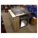 Point of sale stainless steel cabinet. Cash
