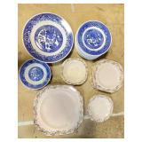 Willow Ware by Royal China plate set