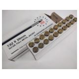 Winchester 7.62 X 39mm 123 gr. full metal jacket