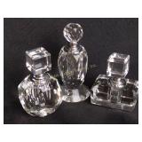 Glass Oleg Cassini perfume bottles (3)