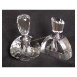 Glass perfume bottles (2)