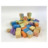 Vintage wooden blocks