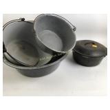 Cast iron and enamel cookware