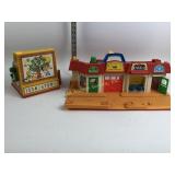 Fisher-Price cash register and Firehouse