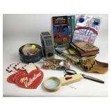 Wooden shoe made in Holland, vintage plastic zoo