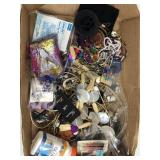Costume jewelry and craft supplies, variety,