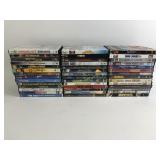 Variety of DVDs including the blues brothers,