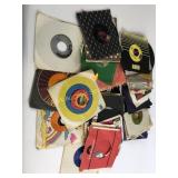 Vinyl records including raspberries, Motown, Lou