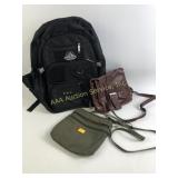 Backpack and handbags