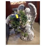 Cement lawn art - angel