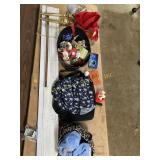 Large window blind, wall-mounted candle holders