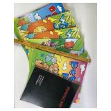 Oversized childrens activity books, coloring and