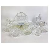 Crystal glass serving bowl and dish set, other