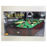 Westminster tabletop pool table billiards 20 inch