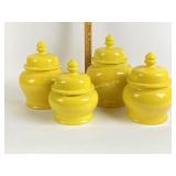 Ceramic yellow cookie jars