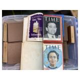 Brown box of magazines from the 1960s And 50